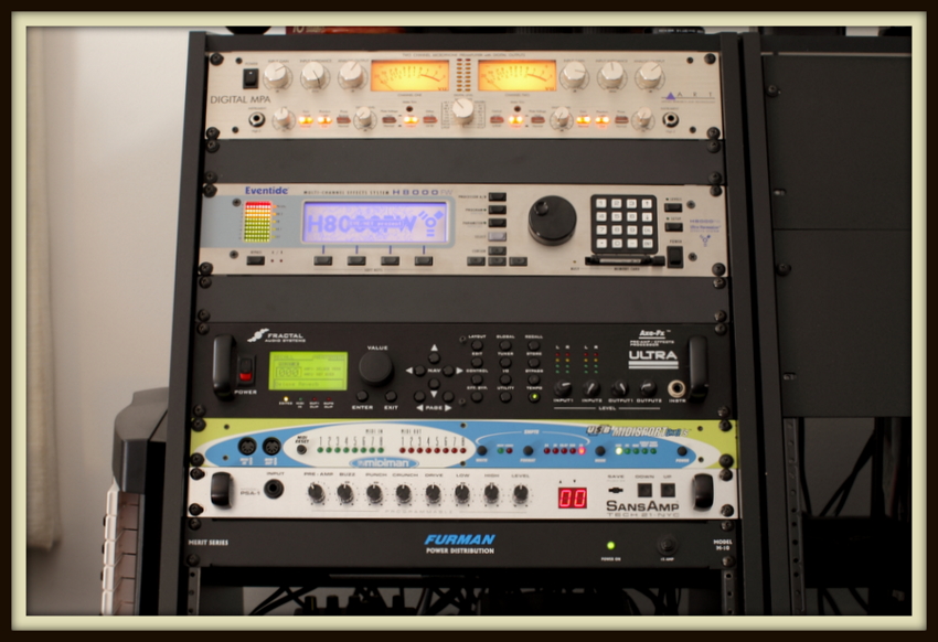 Rack Gear: Fractal Audio Axe-Fx Ultra, Eventide H8000FW, SansAmp PSA-1