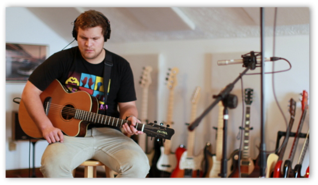 Jordan Lawrence On Acoustic Guitar - February 25, 2012