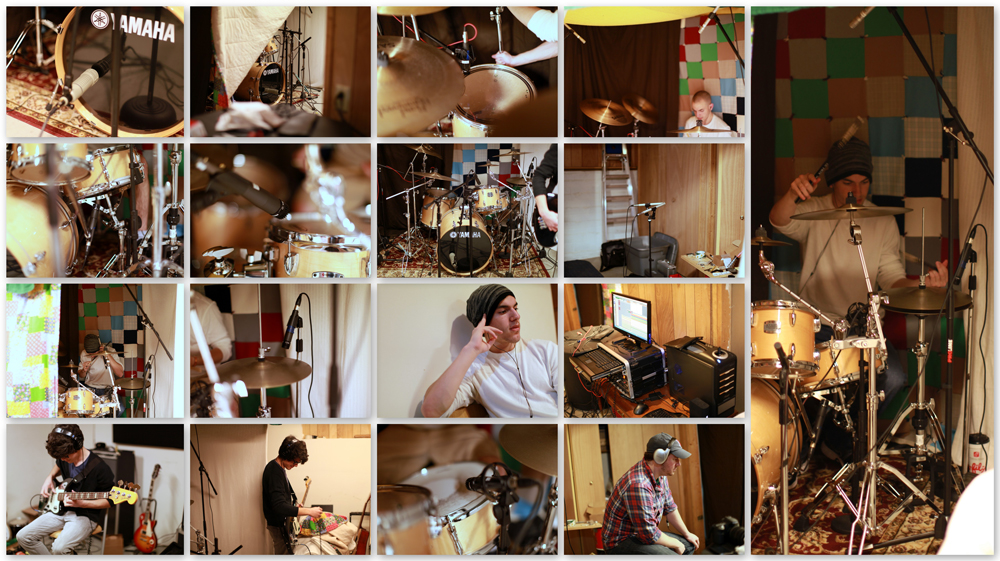 The Benefactors Drums and Bass Tracking Session - March 17, 2012